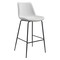 Modern Home 43&#x22; White and Black Upholstered Bar Chair